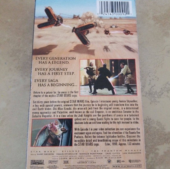 Vhs Star Wars The Phantom Menace - Picture 2 of 2